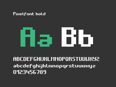 Pixelfont bold