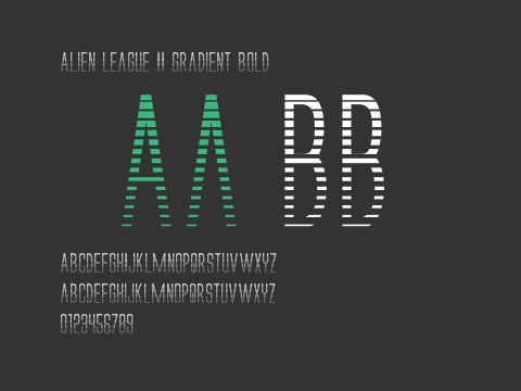 Alien League II Gradient Bold