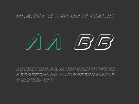 Planet N Shadow Italic