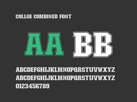 Collge Combined Font