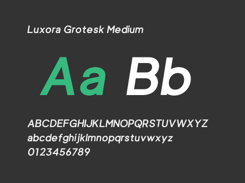 Luxora Grotesk Medium