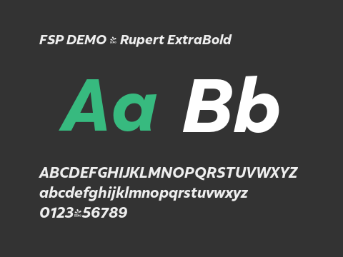 FSP DEMO - Rupert ExtraBold