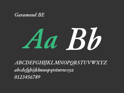 Garamond BE