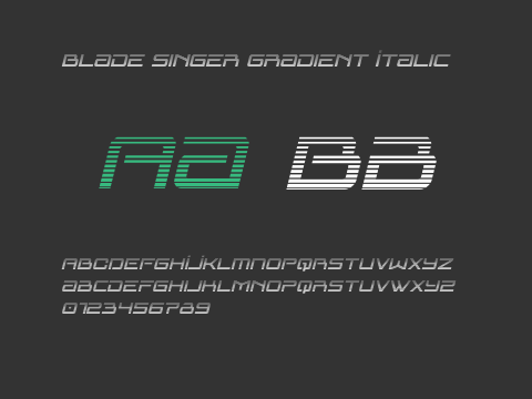 Blade Singer Gradient Italic