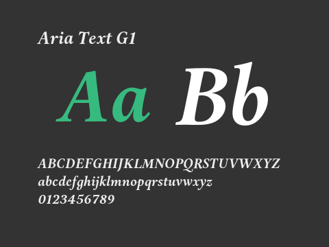 Aria Text G1