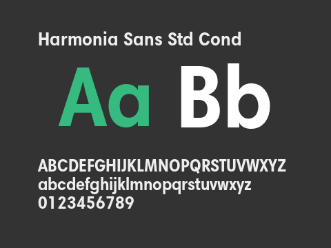 Harmonia Sans Std Cond