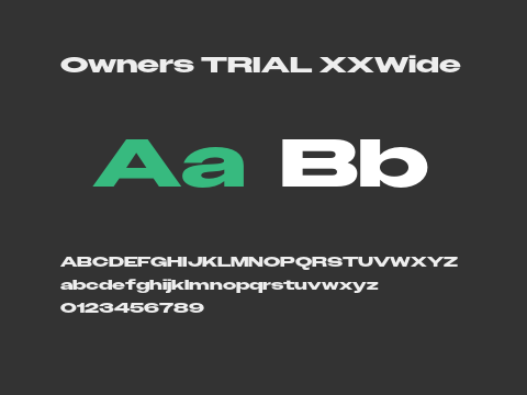 Owners TRIAL XXWide