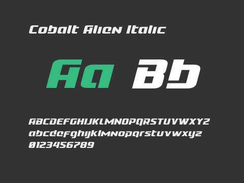 Cobalt Alien Italic