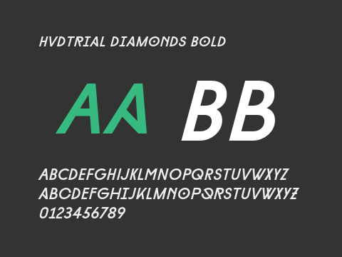 HvDTrial Diamonds Bold