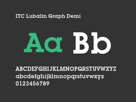 ITC Lubalin Graph Demi