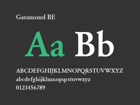 Garamond BE