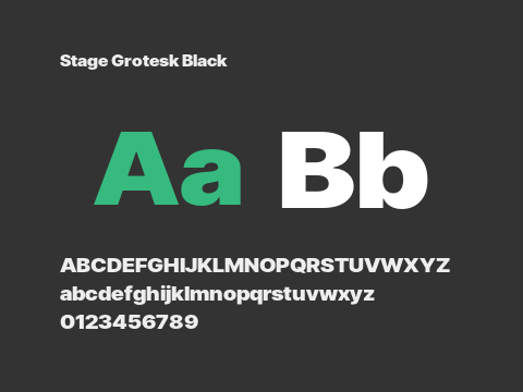 Stage Grotesk Black