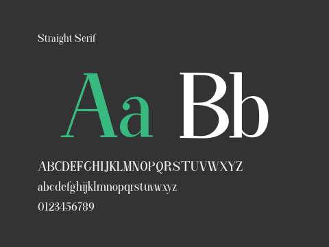 Straight Serif