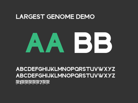 LARGEST GENOME DEMO