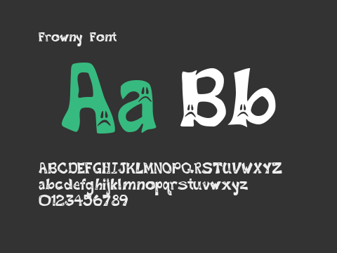 Frowny Font