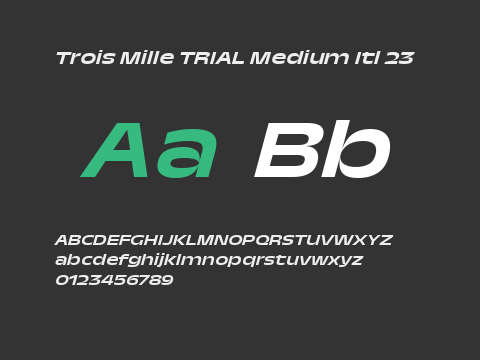 Trois Mille TRIAL Medium Itl 23