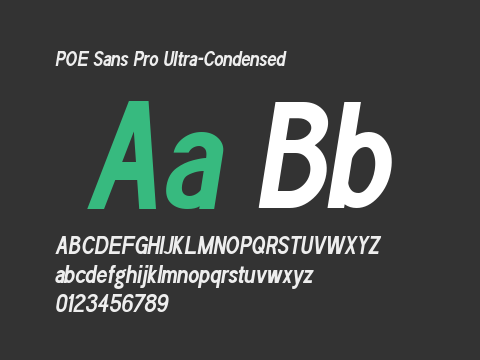 POE Sans Pro Ultra-Condensed