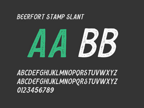 Beerfort Stamp Slant