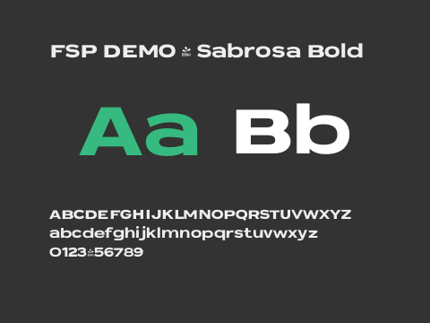 FSP DEMO - Sabrosa Bold