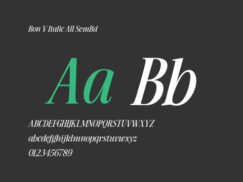 Bon V Italic All SemBd