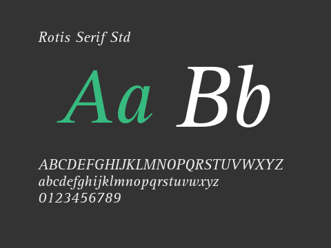 Rotis Serif Std