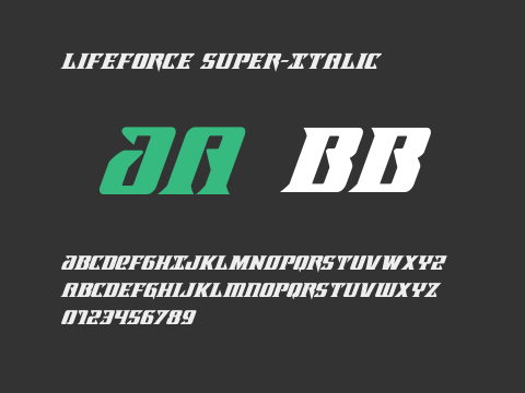 Lifeforce Super-Italic