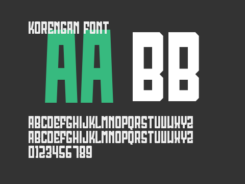 Korengan Font