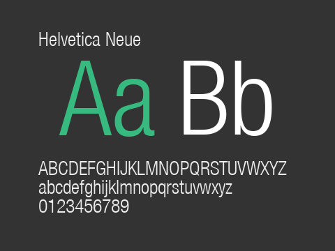 Helvetica Neue