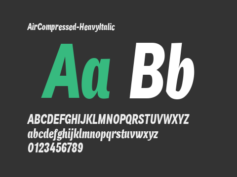 AirCompressed-HeavyItalic