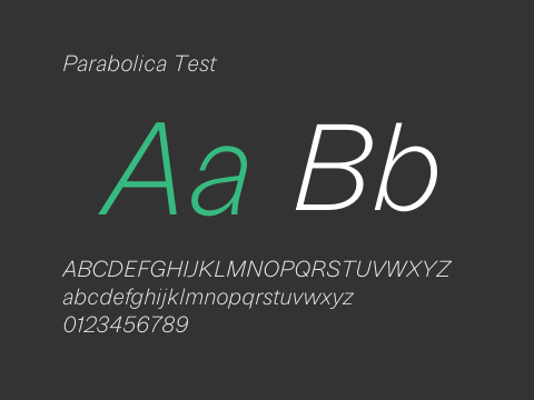 Parabolica Test