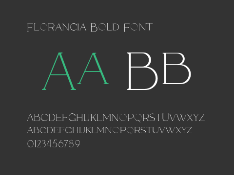 Florancia Bold Font