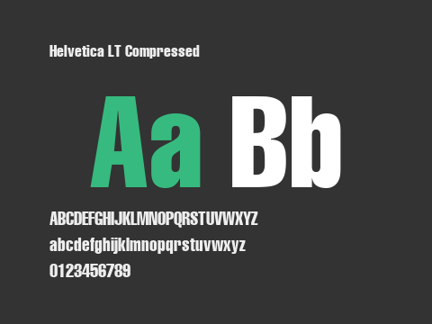 Helvetica LT Compressed