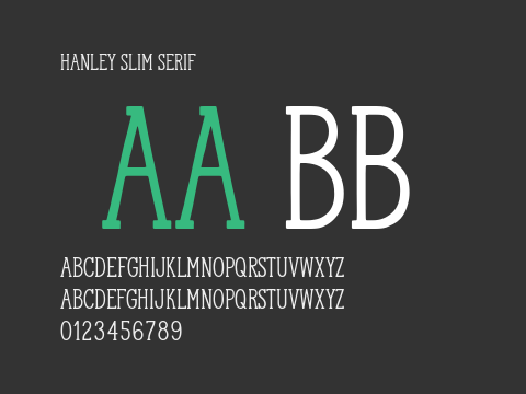 Hanley Slim Serif