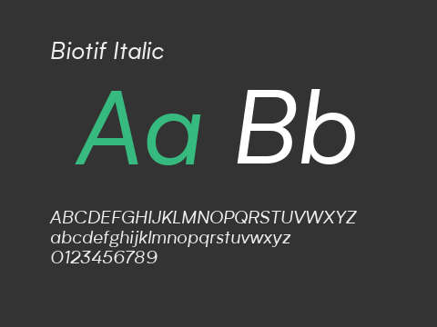 Biotif Italic