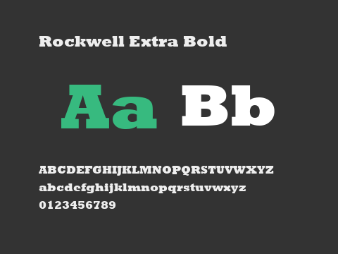 Rockwell Extra Bold