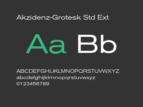 Akzidenz-Grotesk Std Ext