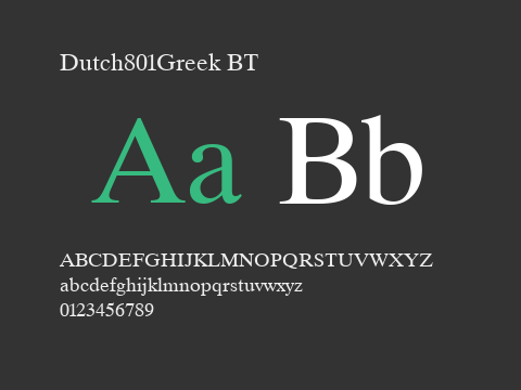 Dutch801Greek BT