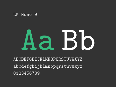 LM Mono 9