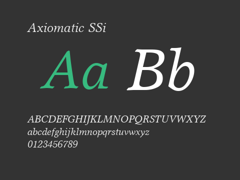 Axiomatic SSi