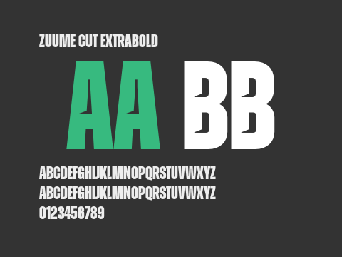 Zuume Cut ExtraBold