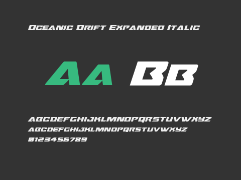 Oceanic Drift Expanded Italic