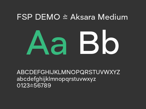 FSP DEMO - Aksara Medium