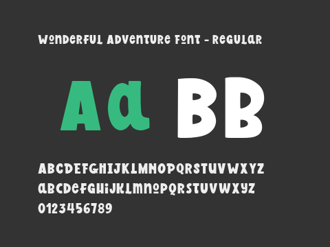 Wonderful Adventure Font - Regular