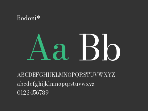 Bodoni*