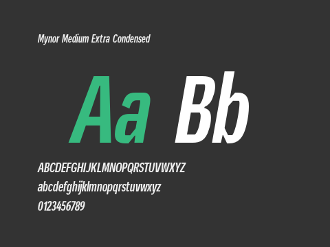 Mynor Medium Extra Condensed