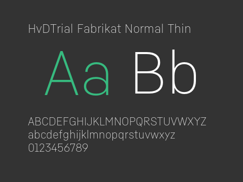 HvDTrial Fabrikat Normal Thin