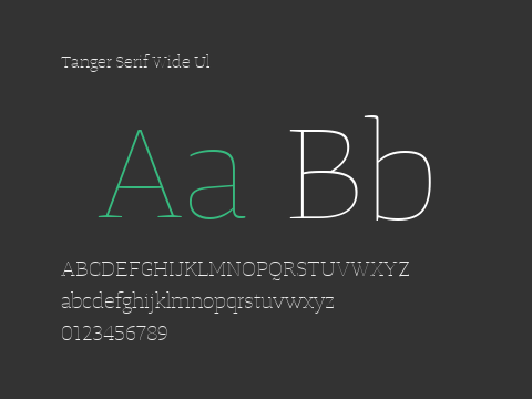 Tanger Serif Wide Ul