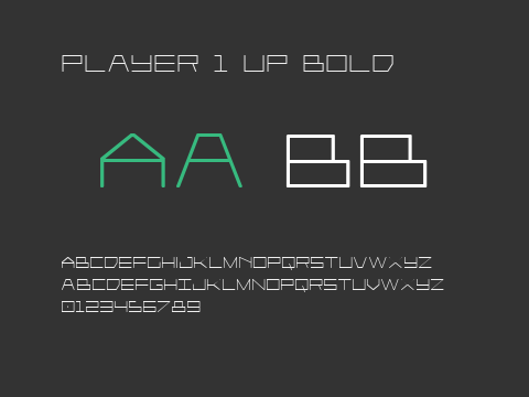 Player 1 Up Bold