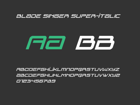 Blade Singer Super-Italic