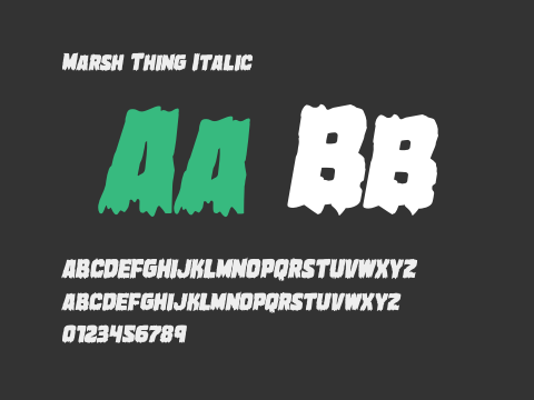 Marsh Thing Italic